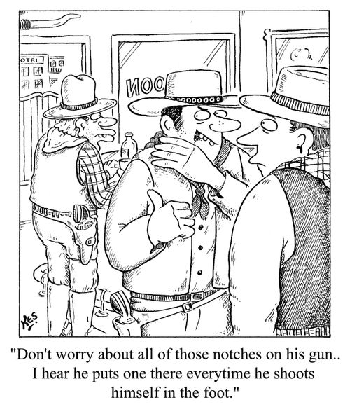 "...shoots himself in the foot"