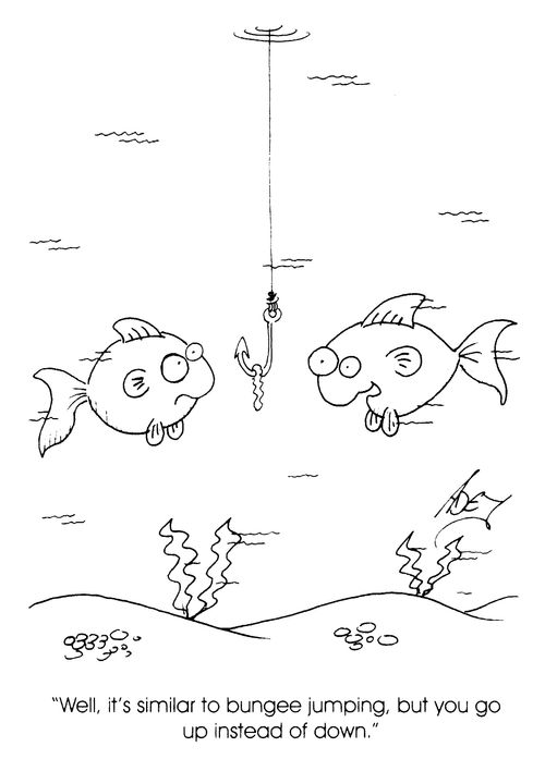 "Well It's similar to bungee jumping, but you go up instead of down."