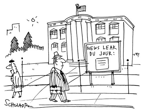 White house - 'News leak du jour'.