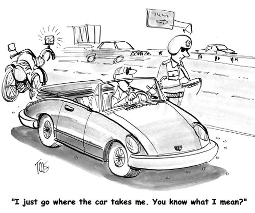 'I just go where the car takes me. You know what I mean?'