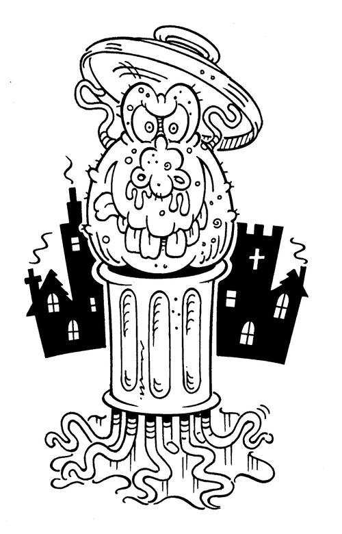 Dustbin monster.
