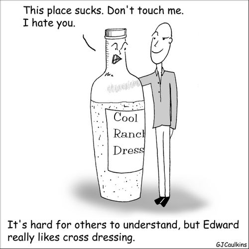 'It's hard for others to understand, but Edward really likes cross dressing.'
