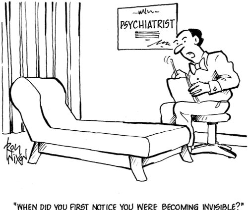 'When did you first notice you were becoming invisible?'