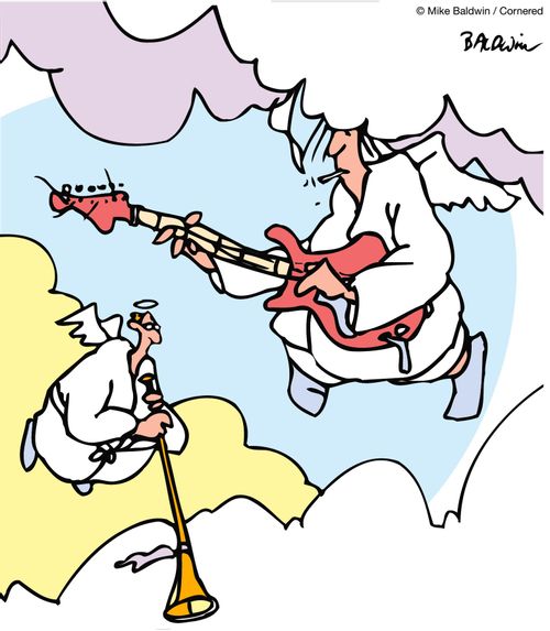 Heaven, Head in the clouds, smoke.