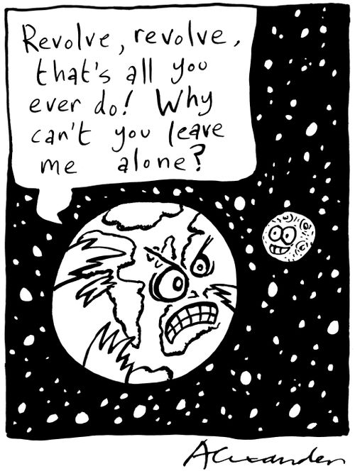 Annoyed planet.
