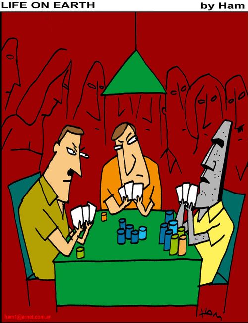 Easter Island poker.