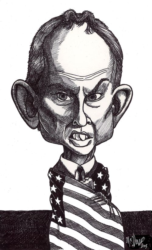 Tony Blair 'wraps himself in the flag'.