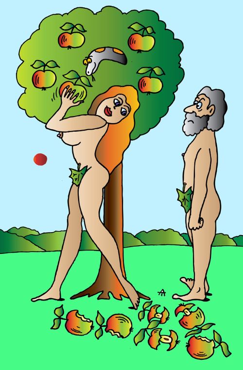Adam and Eve in Paradise