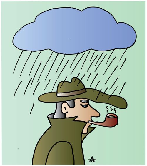 Big Hat Designed to Protect Pipe from Rain