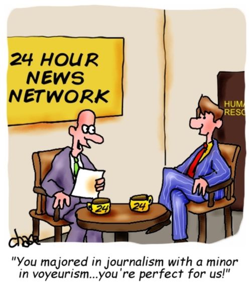 "You majored in journalism with a minor in voyeruism. You're perfect for us!"