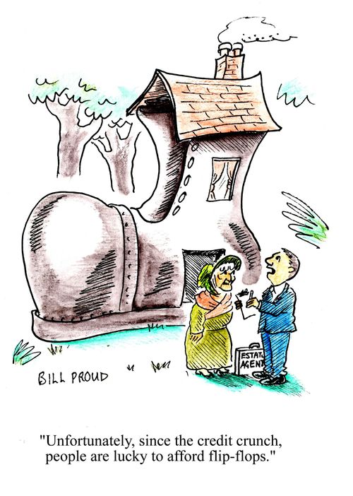 'Unfortunately, since the credit crunch, people are lucky to afford flip-flops.'