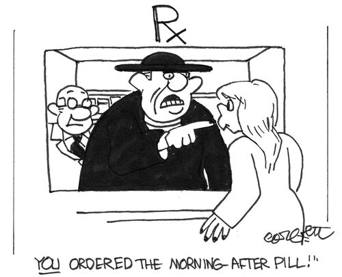 'YOU ordered the morning after pill!'