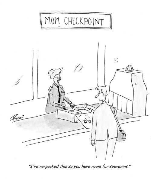 'I've repacked this so you have room for souvenirs.'