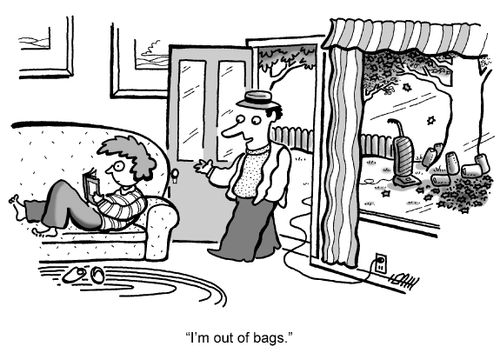 'I'm out of bags.'