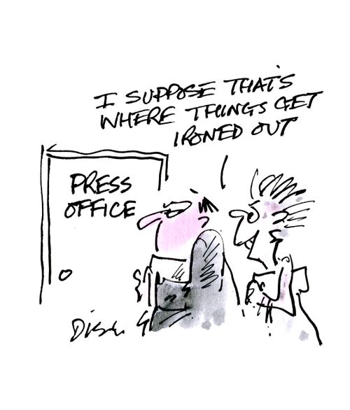 'I suppose that's where things get ironed out.'