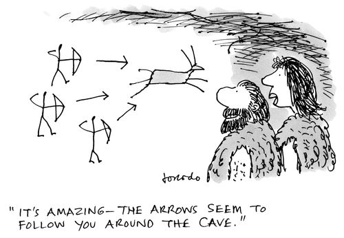 'It's amazing - the arrows seem to follow you around the cave'