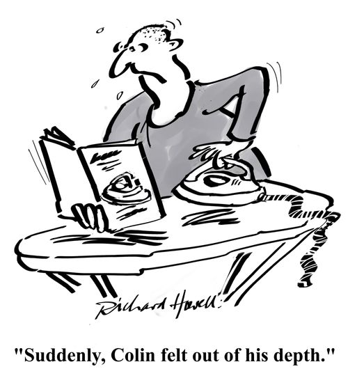 'Suddenly, Colin felt out of his depth.'