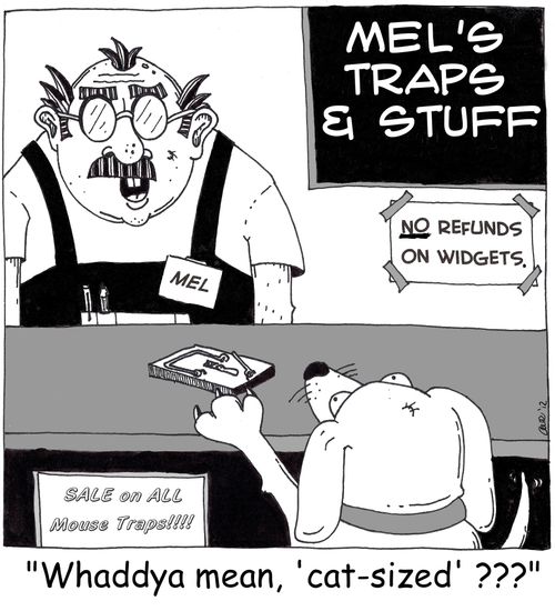 'Whaddya mean, 'cat-sized'???'