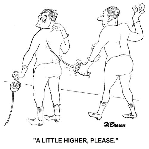 'A little higher, please.'