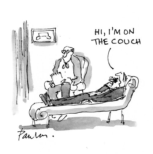 'Hi, I'm on the couch.'