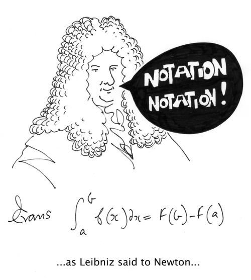 ...as Leibniz said to Newton,