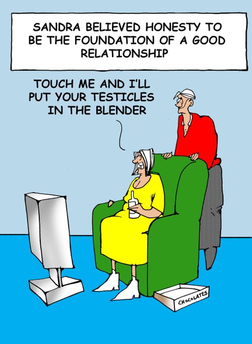 Sandra believed honesty to be the foundation of a good relationship.