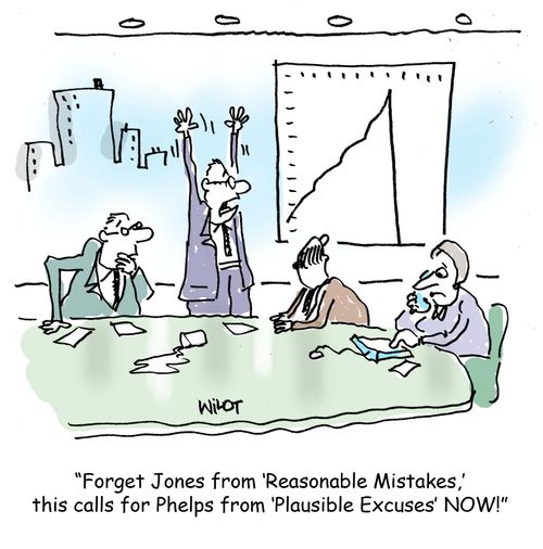 Forget Jones from Reasonable Mistakes, this calls for Phelps from Plausible Excuses NOW!