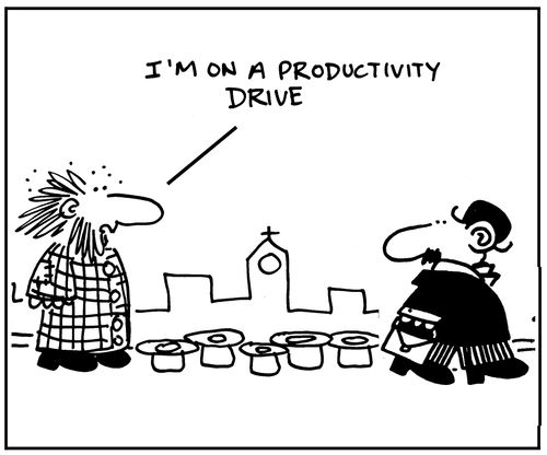 I'm on a productivity drive.