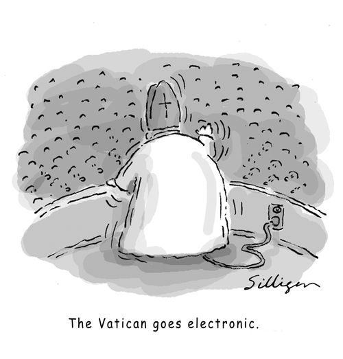 The Vatican goes electronic.