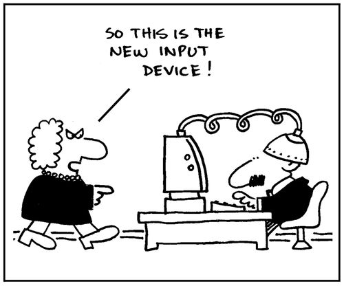 'Is this the new input device?'