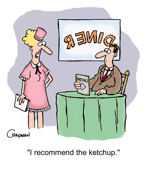 I recommend the ketchup.