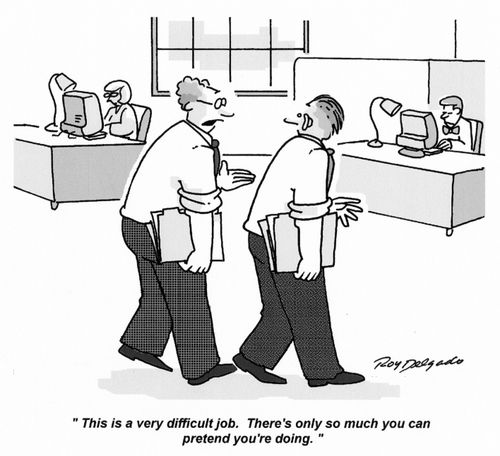 'This is a very difficult job. There's only so much you can pretend you're doing.'