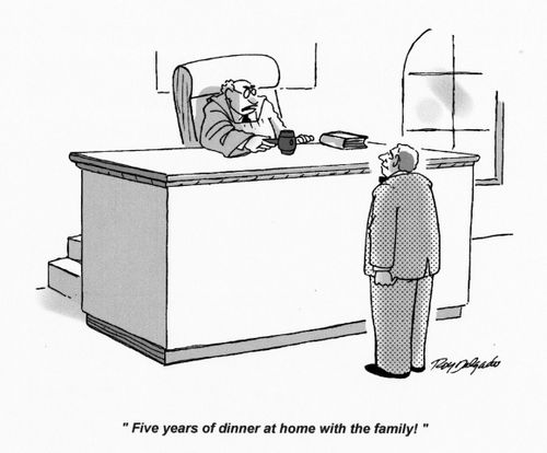 'Five years of dinner at home with the family!'