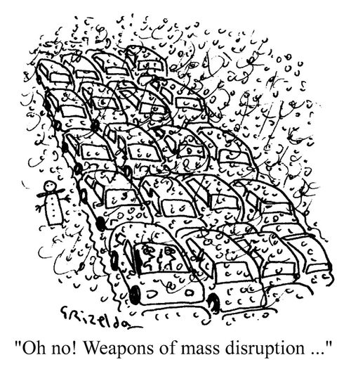 'Oh no! Weapons of mass disruption...'