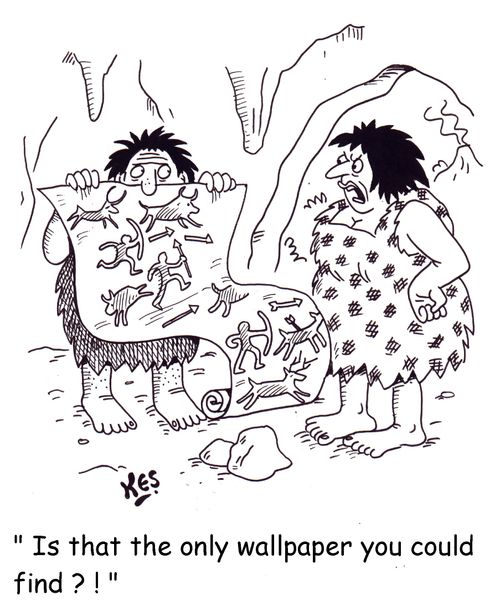 'Is that the only wallpaper you could find?!'
