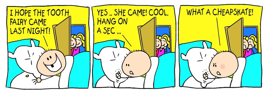 Billy strip: tooth fairy.