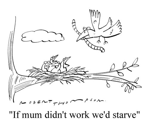 "If mum didn't work we'd starve"