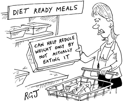 'Diet ready meals' 'Can help reduce weight only by not actually eating it'