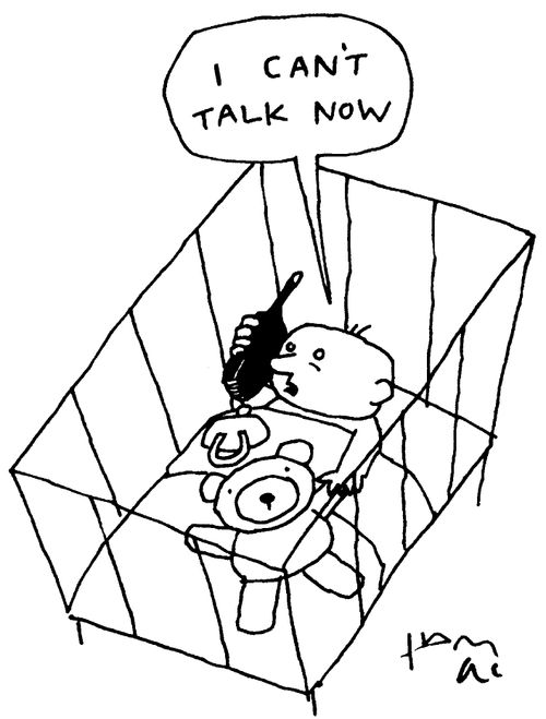 "I can't talk now"