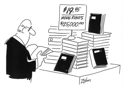 Prices displayed for a book and its movie rights.