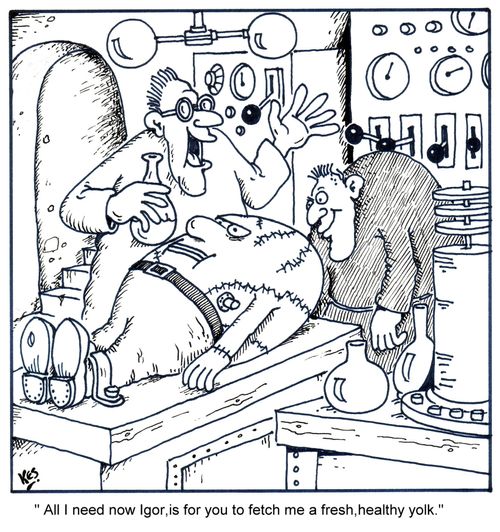Frankenstein egg.