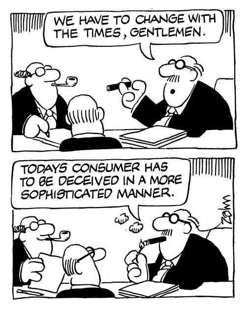 Deceiving the customer.