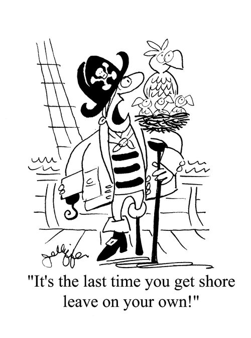 'It's the last time you get shore leave on your own!'