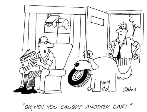 'Oh, no! You caught another car!'