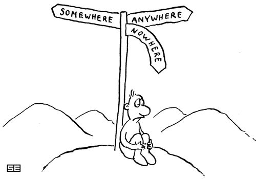 Somewhere, anywhere, nowhere.