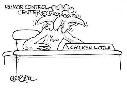 Rumor Control Center: Chicken Little.