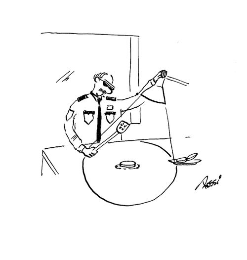 Police Cooking. 