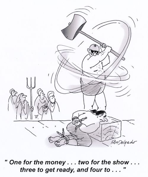 'One for the money... two for the show... three to get ready, and four to...'
