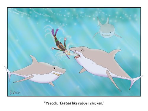 'Tastes like rubber chicken.'