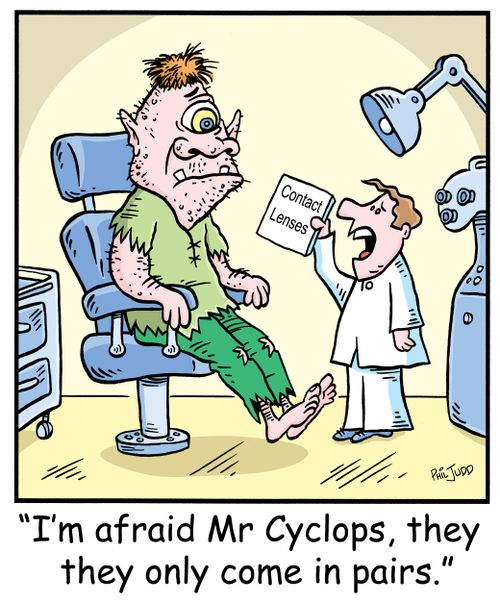 'I am afraid Mr Cyclops, they only come in pairs.'